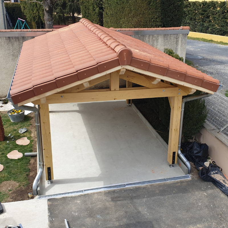 Carport double pente